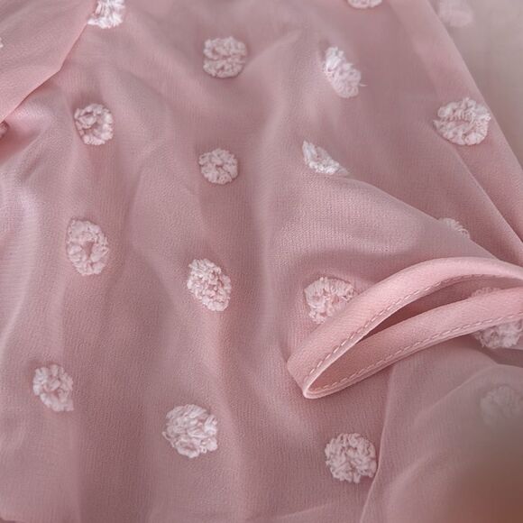Double Crazy pink flower top- size S - Picture 7 of 7